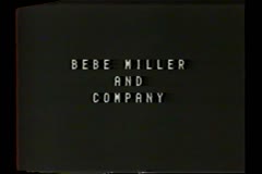 Bebe Miller Performance of Rain