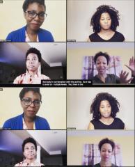 Screenshot of No Boundaries virtual talkback 2020