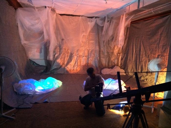 Photo of Daniel Beahm setting shoot for Dance for Camera (2 of 2)