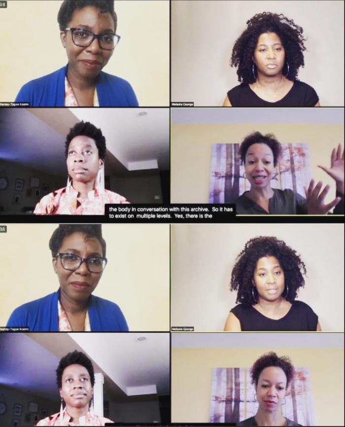 Screenshot of No Boundaries virtual talkback 2020