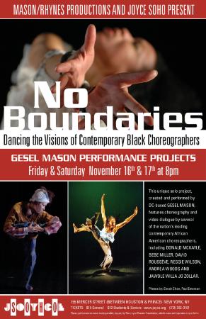 Postcard for No Boundaries Performance at Joyce Soho